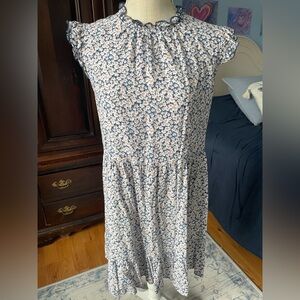 Floral Knee Length Dress by Kirundo-Medium